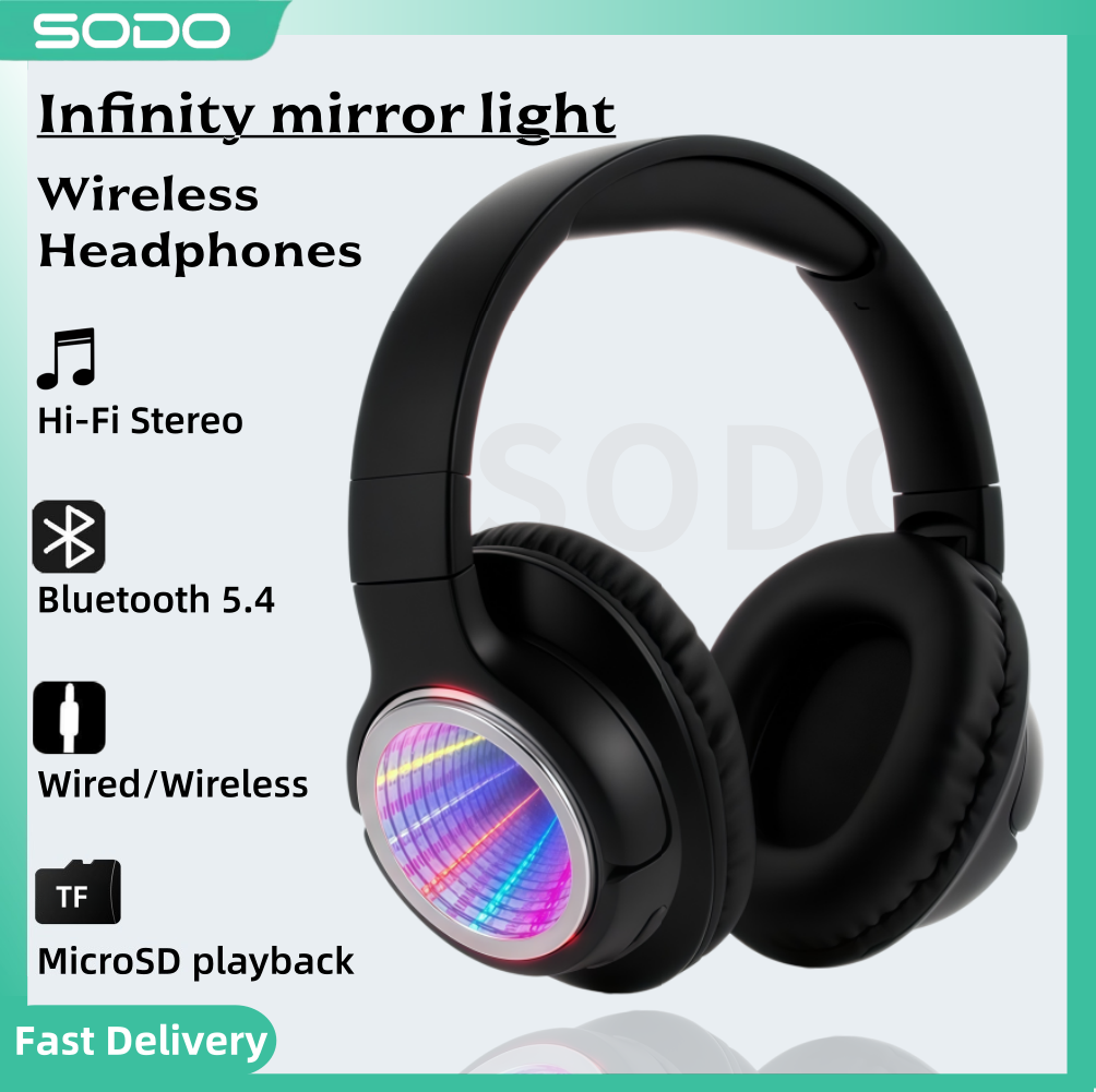 Gaming Headset Rgb - Auriculares Bluetooth SODO SD1161 Abyss Light,
