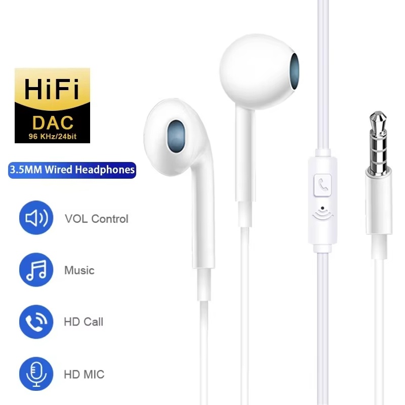 Audiophile Headphone Wired - Auriculares universales con conector de 3,5
