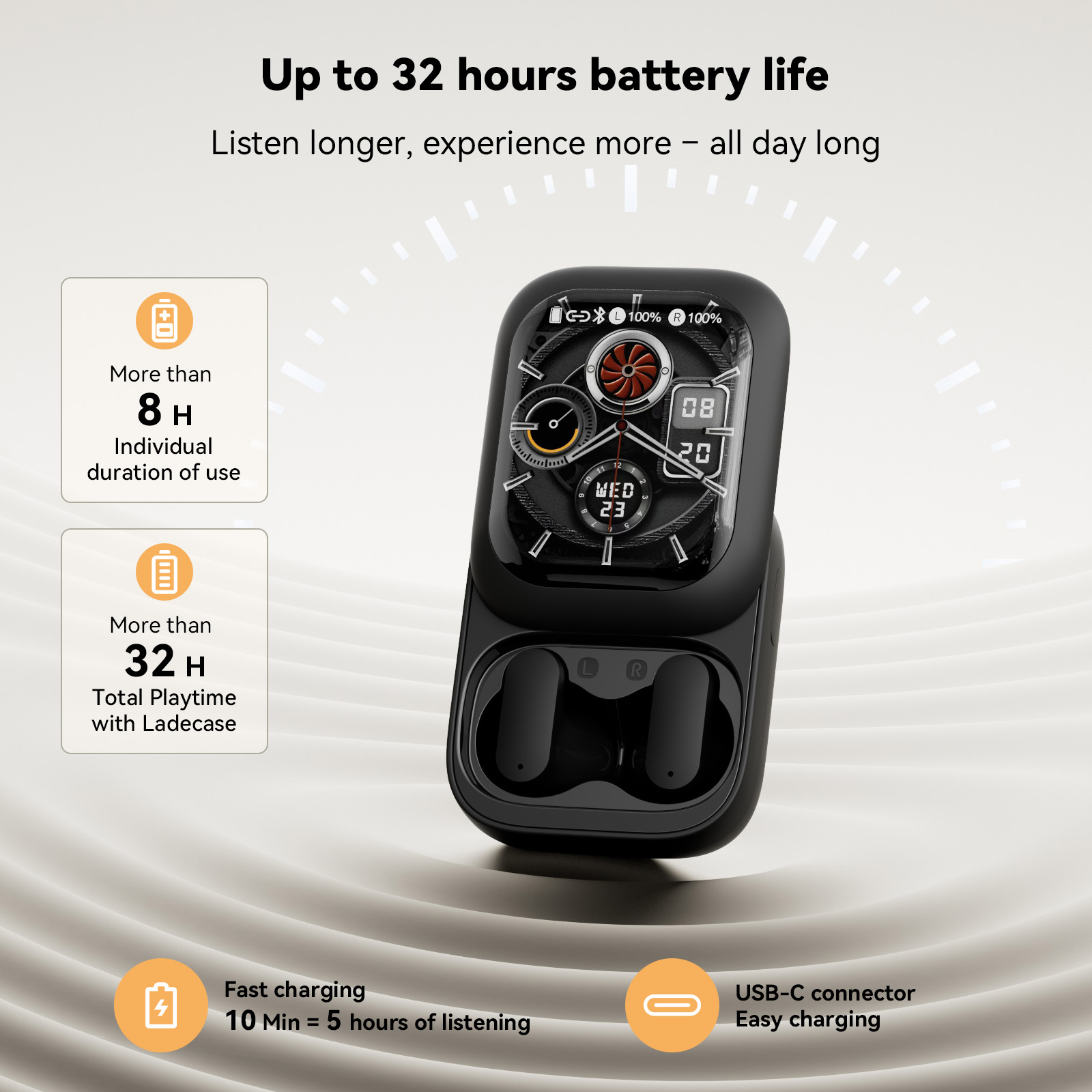 Wireless Earbuds Tws - Auriculares inalámbricos Bluetooth ZNP N04 con