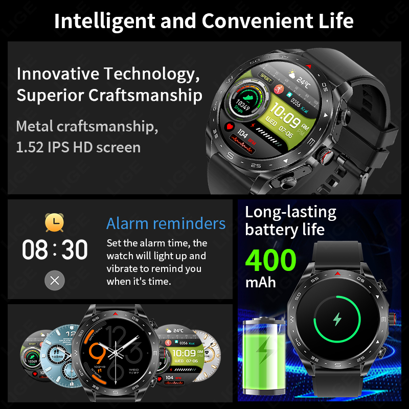 Reloj Inteligente LIGE TWS 2 e - Wireless Earbuds Tws reseña y precio