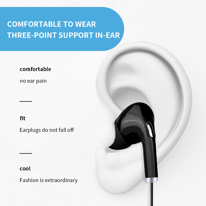 Auriculares deportivos con cab - Wired Earphone Mic reseña y precio
